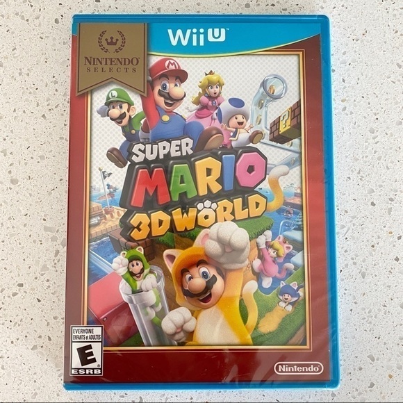 SUPER Mario 3D World (Wii U game, 2013) Brand New & Sealed - Picture 1 of 3